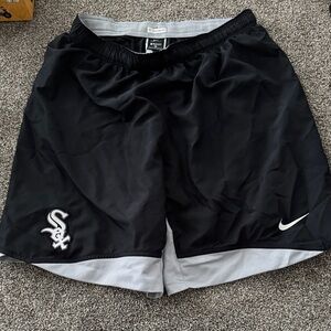 Nike White Sox Dri-Fit Athletic Shorts